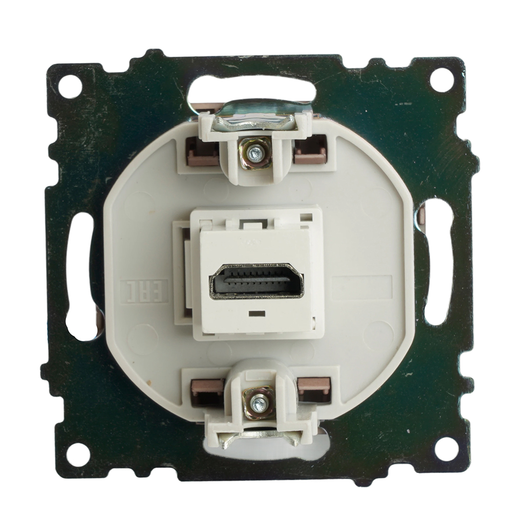 Розетка HDMI 2.1, Type A (механизм), STEKKER GLS00-7118-04, серия Катрин, шоколад
