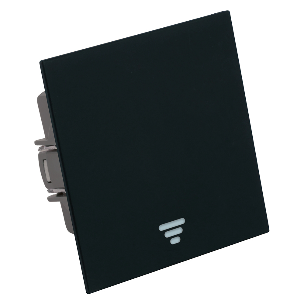 Выключатель 1-клавишный самовозвратный (механизм), STEKKER, 250В, 10А, серия Мия, RSW10-3112-05, черный бархат