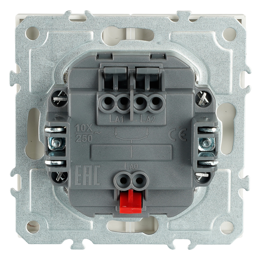 Выключатель 2-клавишный (механизм), СЗК, STEKKER, 250В, 10А, серия Эмили, RSW10-5104-01ZK, белый фарфор, soft touch