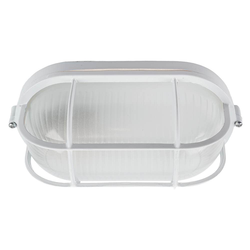 Светильник НБП 04-60-002 212х105х85мм E27,  max 60 Вт, алюм., стекло, решетка, IP54, белый