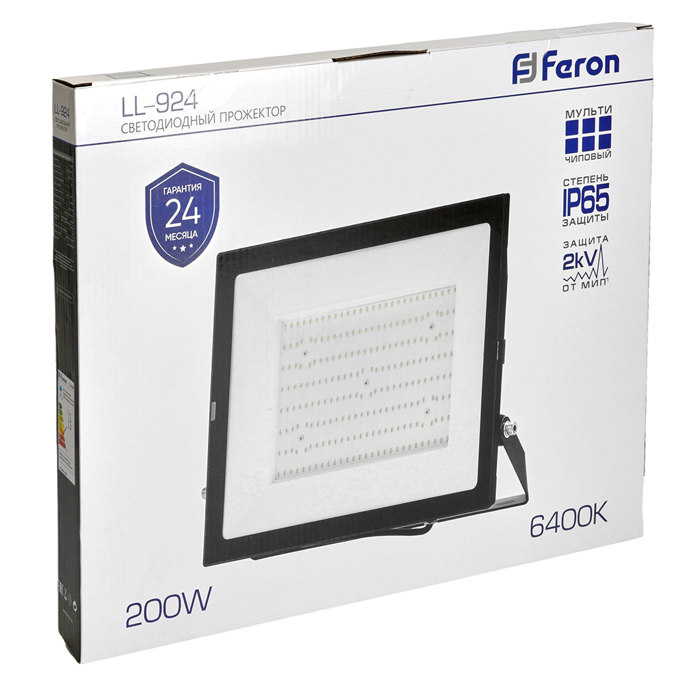 Светодиодный прожектор Feron LL-924 IP65 200W 6400K