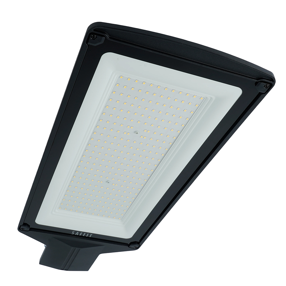 Светодиодный уличный консольный светильник SAFFIT SSL10-200 200W 5000K 230V, черный от компании Ферон по цене 