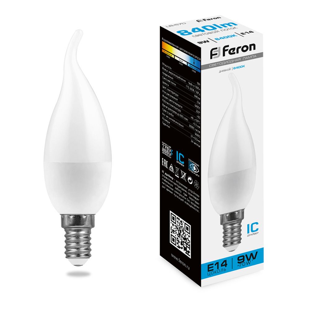 Лампа светодиодная LB-570 Свеча на Feron 38136 38136