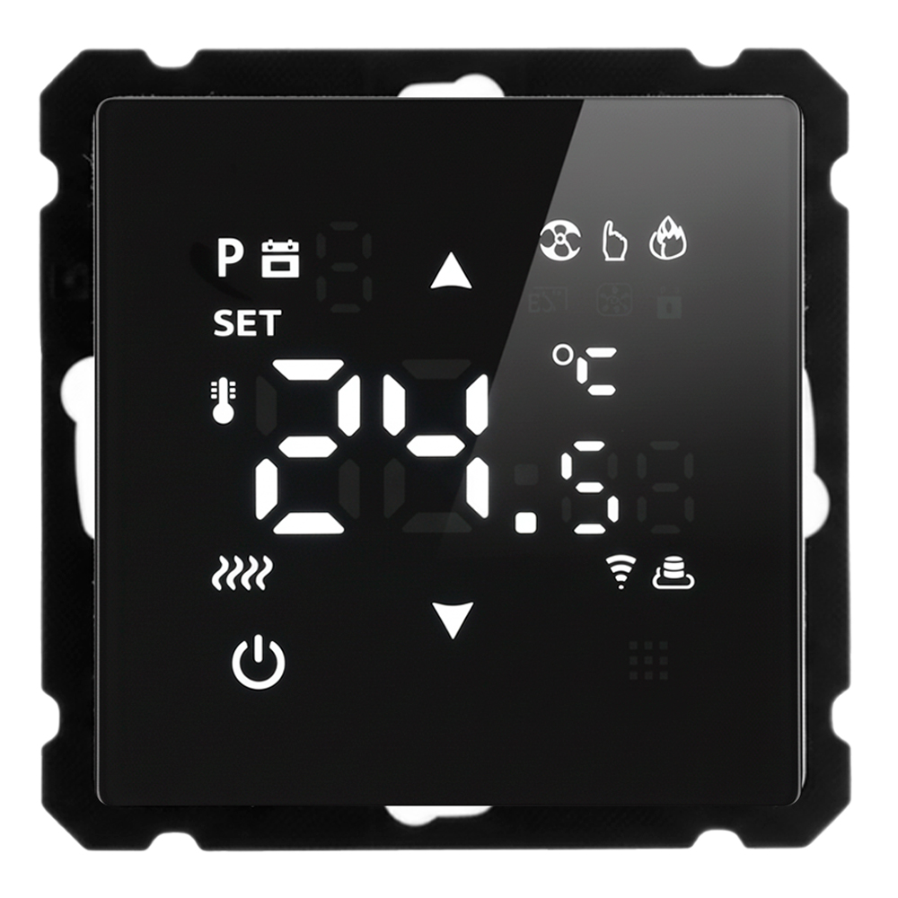 Терморегулятор Wi-Fi (механизм), STEKKER, 250В, 3500Вт, серия Катрин, GLS00-7119-05, черный