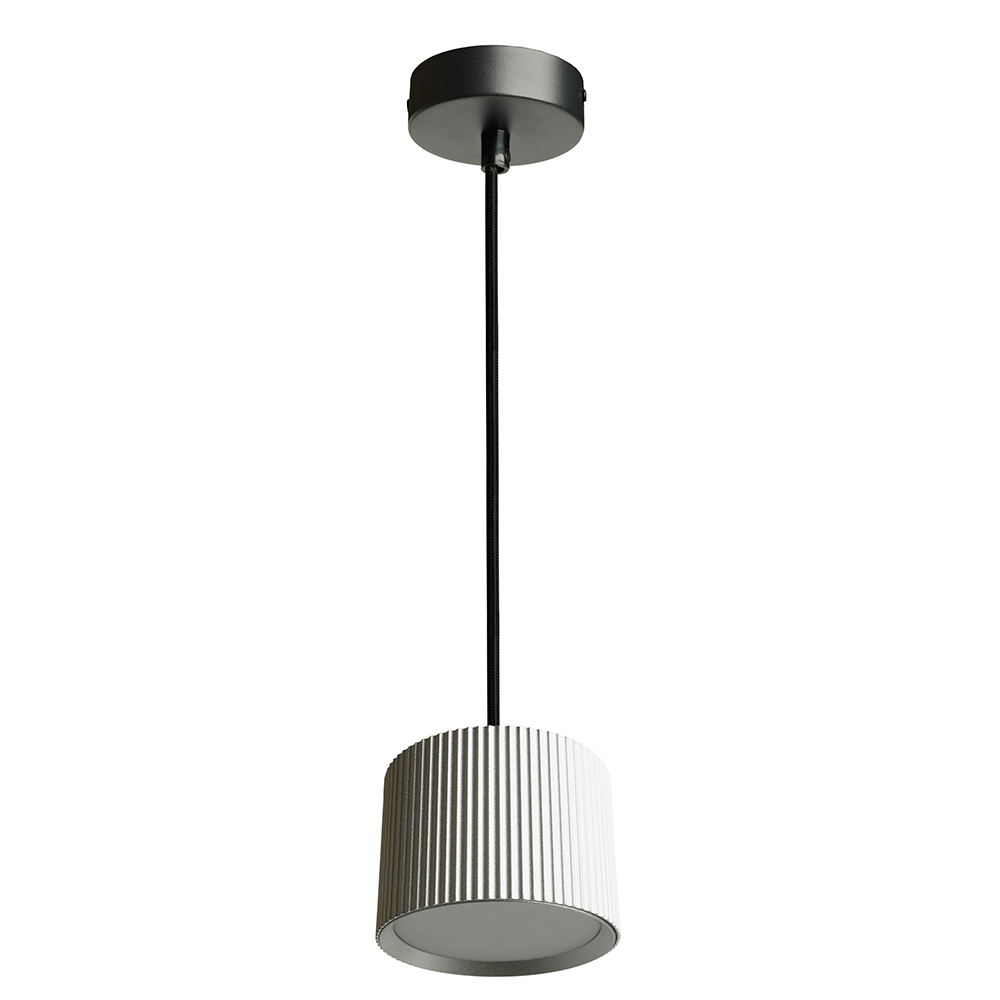 Светильник потолочный Feron Barrel HL4588 ARIA  levitation 12W, 230V, GX53, серебро + черный, на подвесе 1,7 м