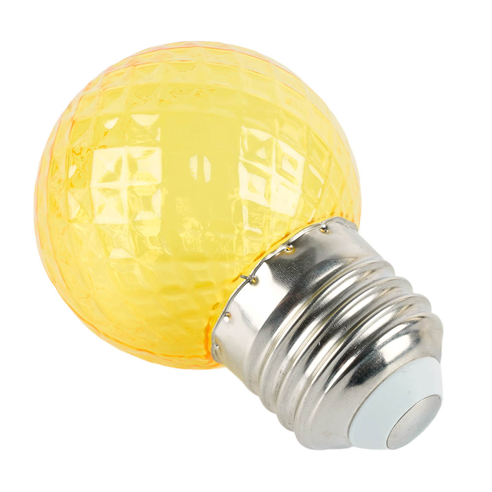 Лампа светодиодная Feron LB-385 Шарик желтый прозрачный E27 1W 230V