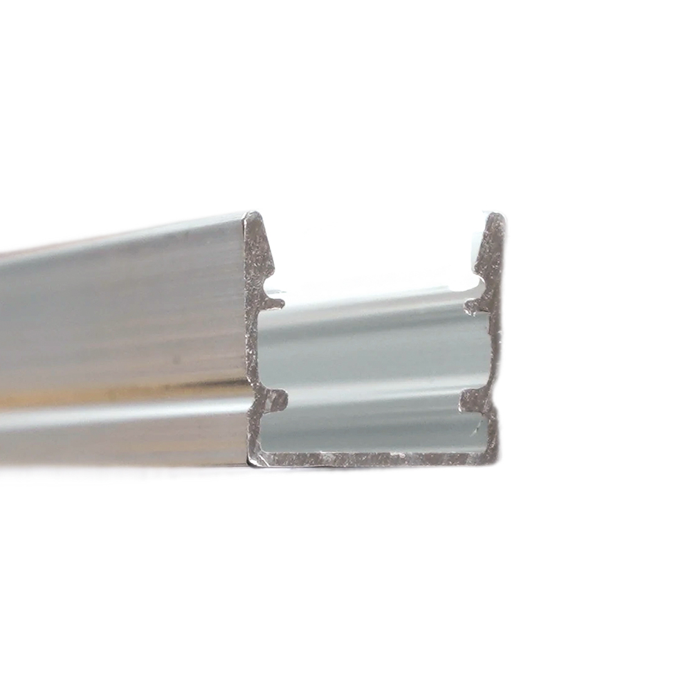 Профиль алюминиевый накладной, 10х10мм, серебро, CAB243 (в комплекте с матовым экраном, 2 заглушками, 4 крепежами) FERON