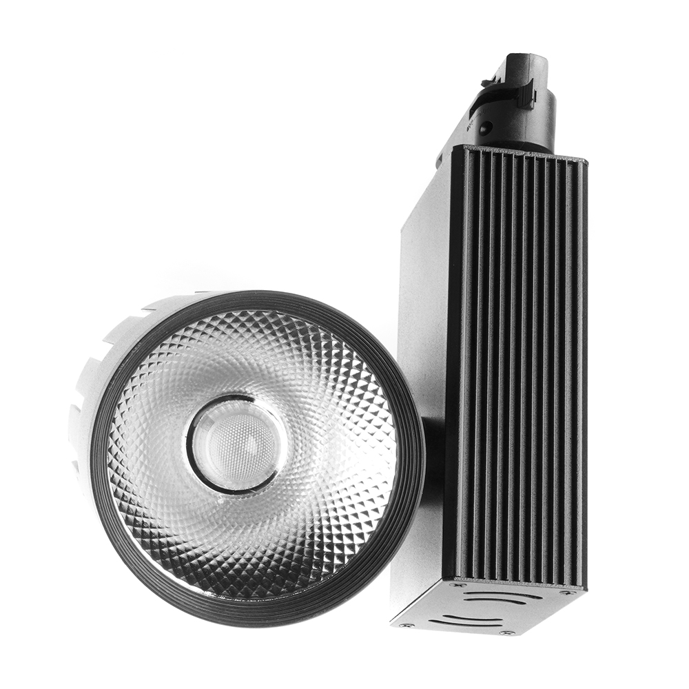 Светодиодный светильник Feron AL105 трековый однофазный на шинопровод 30W 4000K, 35 градусов, черный серия MarketBright