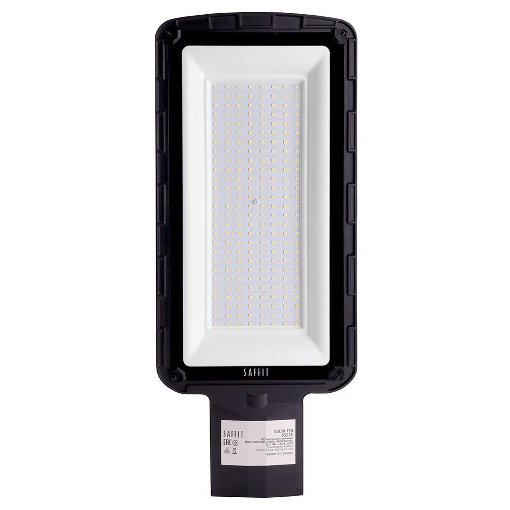 Светодиодный уличный консольный светильник SAFFIT SSL10-150 150W 5000K 230V, черный