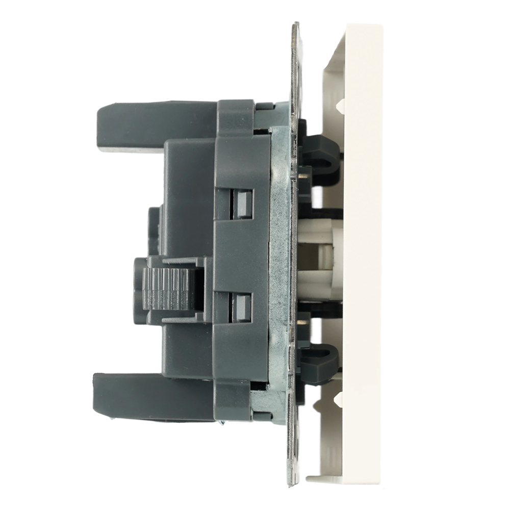 Выключатель 1-клавишный (механизм), СЗК, STEKKER, 250В, 10А, серия Эмили, RSW10-5103-01ZK, белый фарфор, soft touch