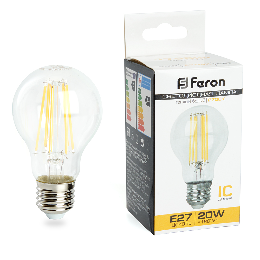 Лампа светодиодная Feron LB-620 Шар E27 20W 175-265V 2700K