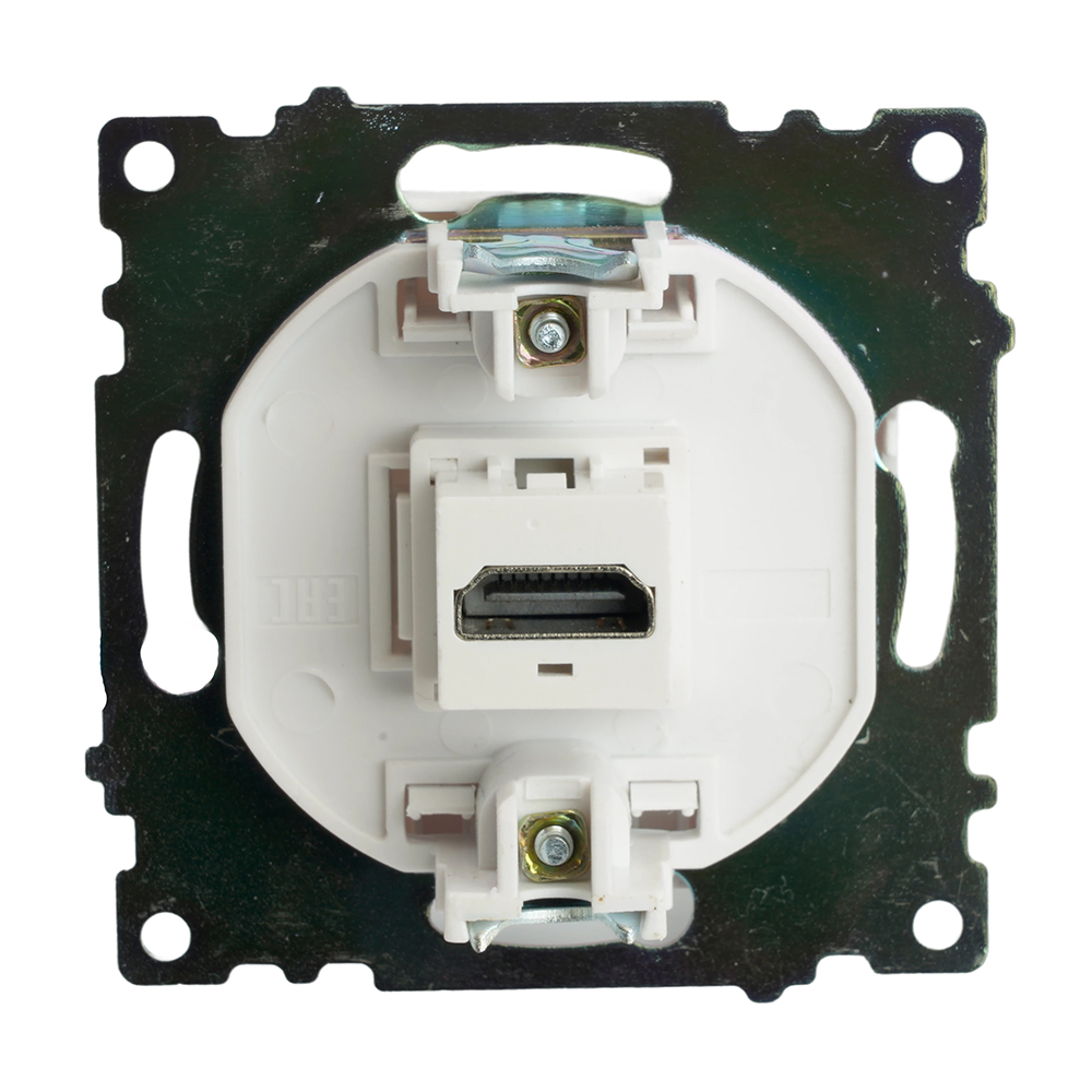 Розетка HDMI 2.1, Type A (механизм), STEKKER GLS00-7118-01, серия Катрин, белый