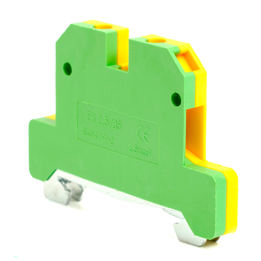 LD551-4-25 ЗНИ Зажим наборный изолированный (винтовой) 2,5 мм2 (JXB 2,5), желтый,зеленый