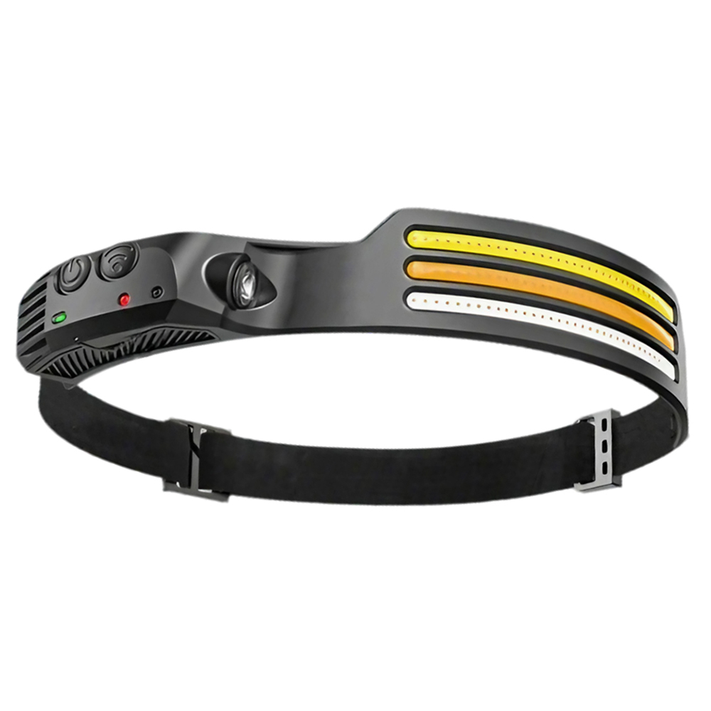 Фонарь налобный FERON TH2316 c аккумулятором 5W, 1200mAh IP44, USB type-C, ABS пластик, резина