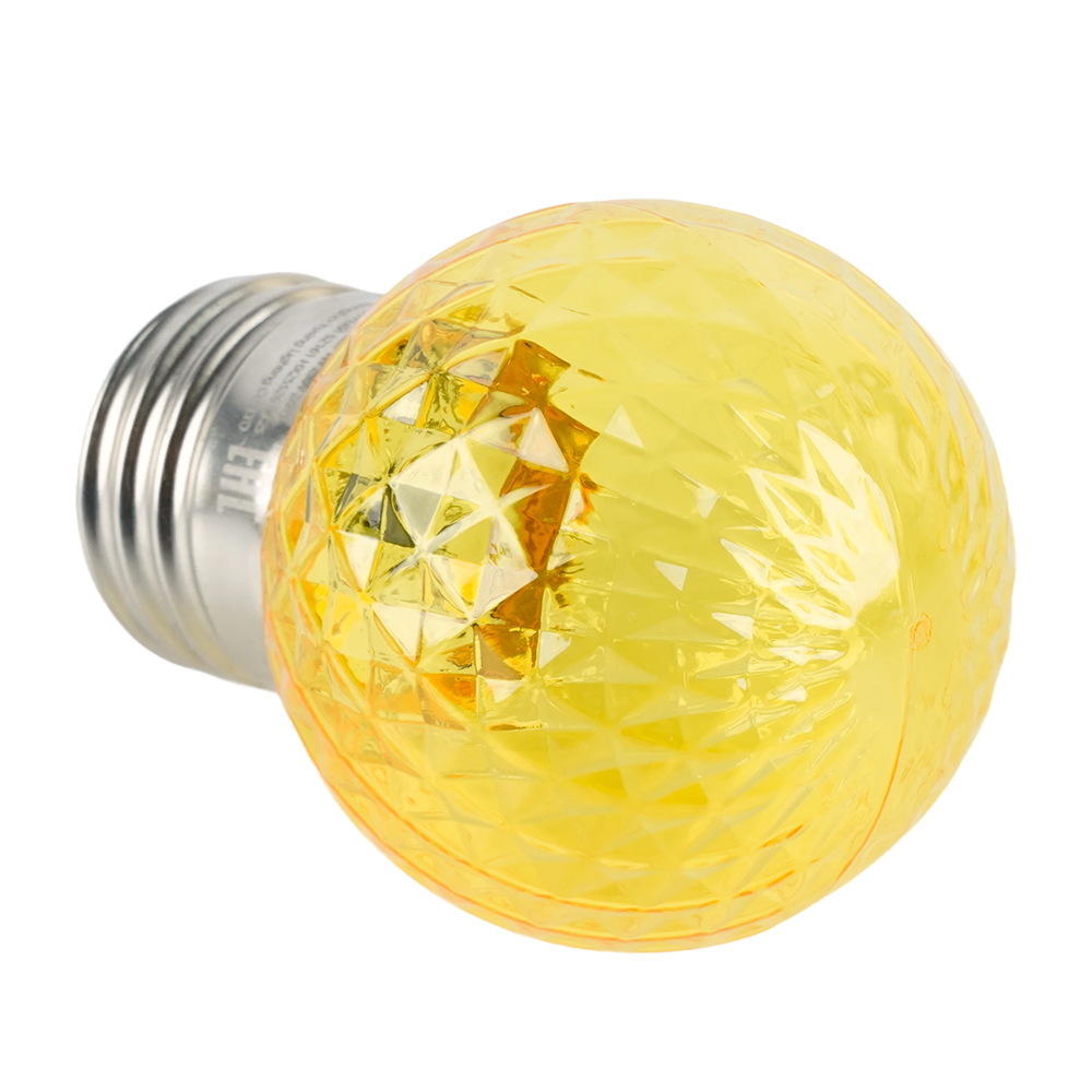 Лампа светодиодная Feron LB-385 Шарик желтый прозрачный E27 1W 230V