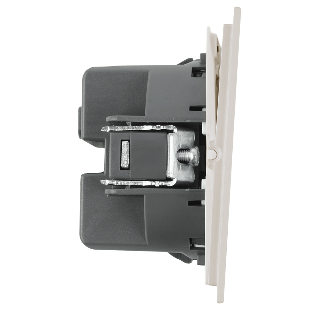 Переключатель перекрестный 1-клавишный (механизм), STEKKER, 250В, 10А, серия Мия, RSW10-3110-08, пудровый жемчуг