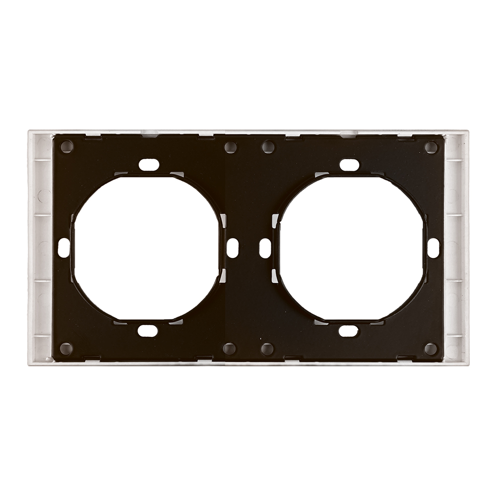 Рамка 2-местная, STEKKER, серия Мия, PFR00-3002-08, пудровый жемчуг