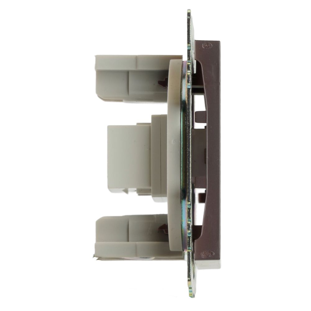 Розетка HDMI 2.1, Type A (механизм), STEKKER GLS00-7118-04, серия Катрин, шоколад