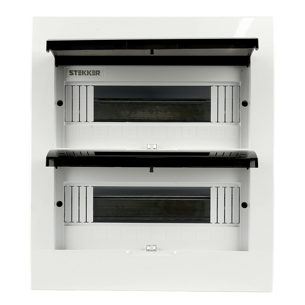 Бокс встраиваемый STEKKER EBX50-4/24-50 24 модуля, пластик, серия ArcaLight