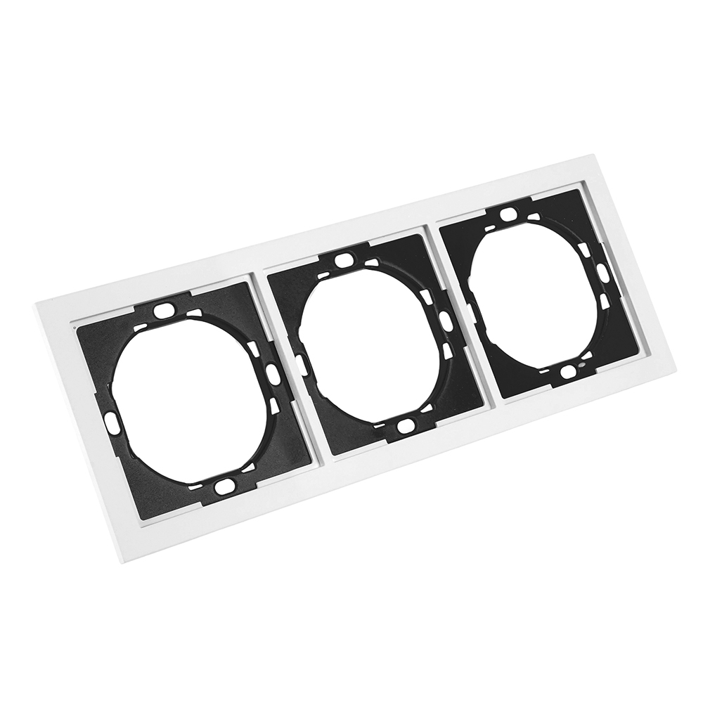 Рамка 3-местная, STEKKER, серия Мия, PFR00-3003-01, белая магнолия от компании Stekker