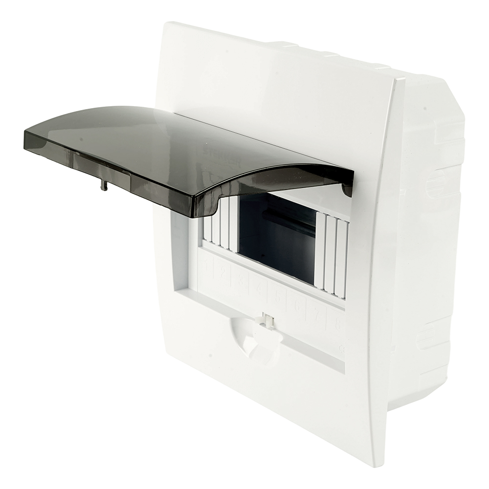 Бокс встраиваемый STEKKER EBX50-4/08-50 8 модулей, пластик, серия ArcaLight