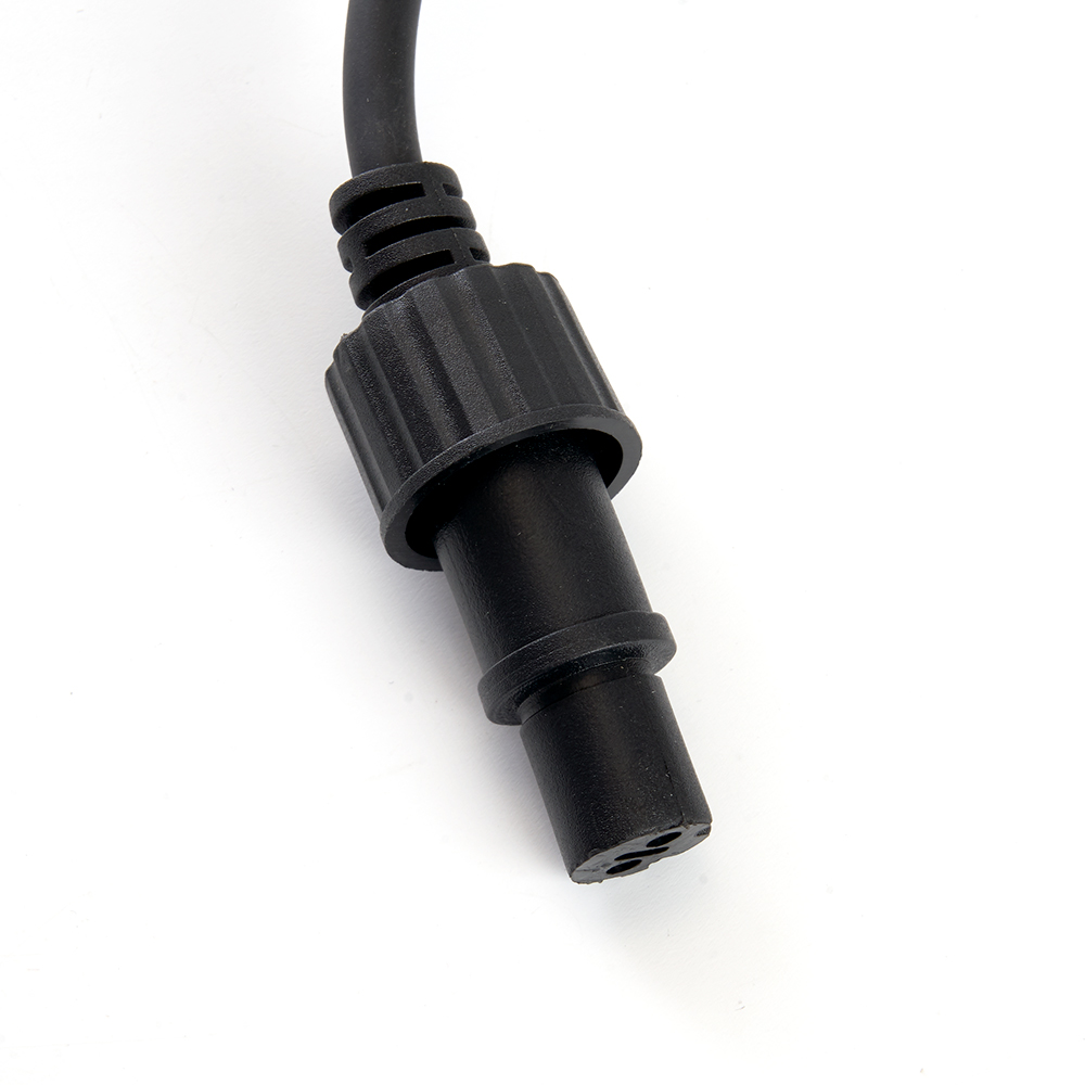 Сетевой шнур для гирлянд 3м, 2*0,5мм2, IP44, черный, DM403