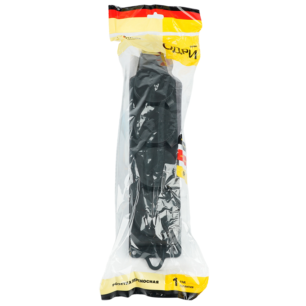 Розетка переносная 4-местная c/з, STEKKER, RST16-24-44, 250В, 16А, IP44, черный бренда Stekker Розетка переносная 4-местная c/з, STEKKER, RST16-24-44, 250В, 16А, IP44, черный от компании Stekker