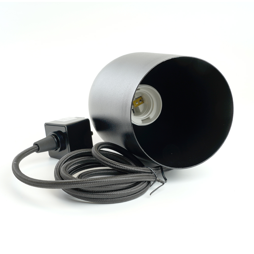 Светильник Feron AL197 трековый однофазный на шинопровод под лампу на подвесе E27, черный