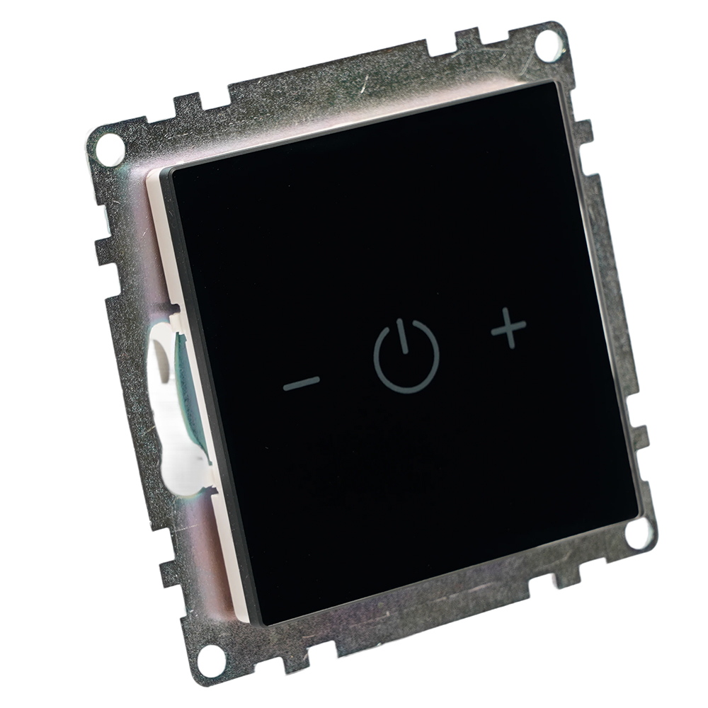 Выключатель диммирующий сенсорный (механизм) 250В, 150W, серия Катрин, черный