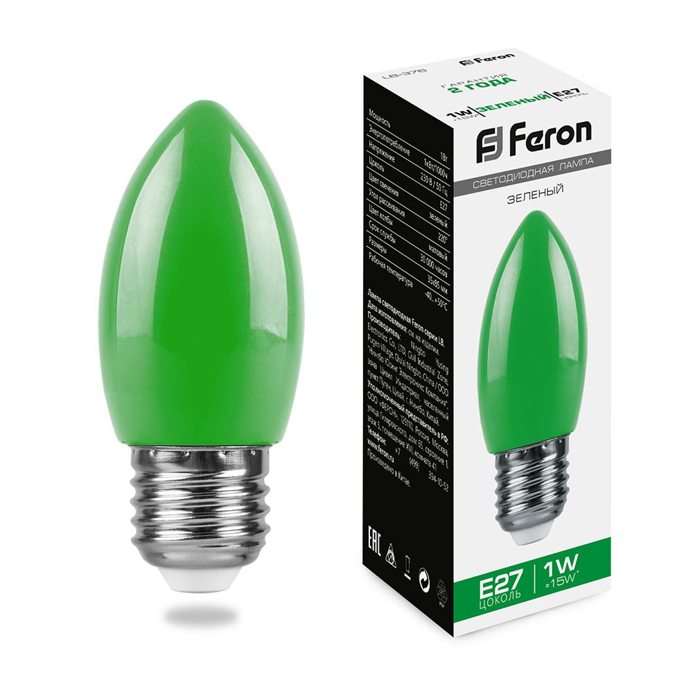 Лампа светодиодная LB-376 свеча E27 Feron 25926 25926