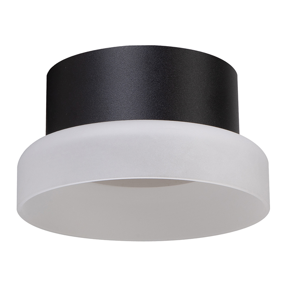 Светильник потолочный Feron HL460 Barrel OPAL 12W, 230V, GX53, черный Светильник потолочный Feron HL460 Barrel OPAL 12W, 230V, GX53, черный