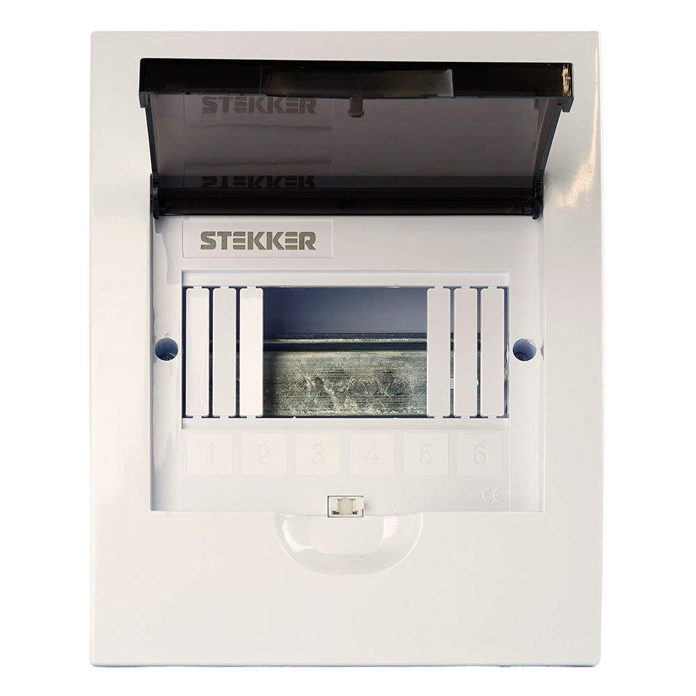 Бокс встраиваемый STEKKER EBX50-4/06-50 6 модулей, пластик, серия ArcaLight