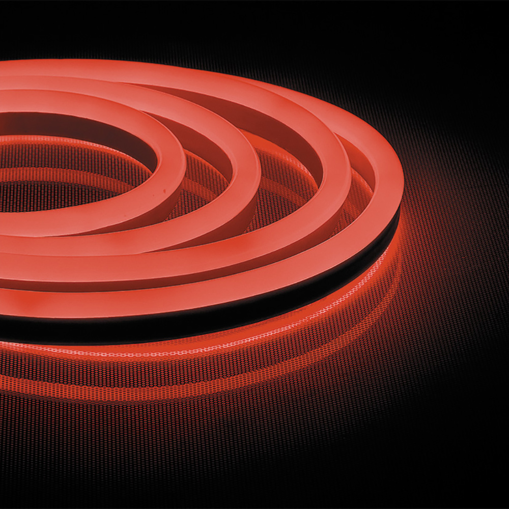 Cветодиодная LED лента Feron LS720 неоновая, 120SMD(2835)/м 9.6Вт/м  50м IP67 220V красный