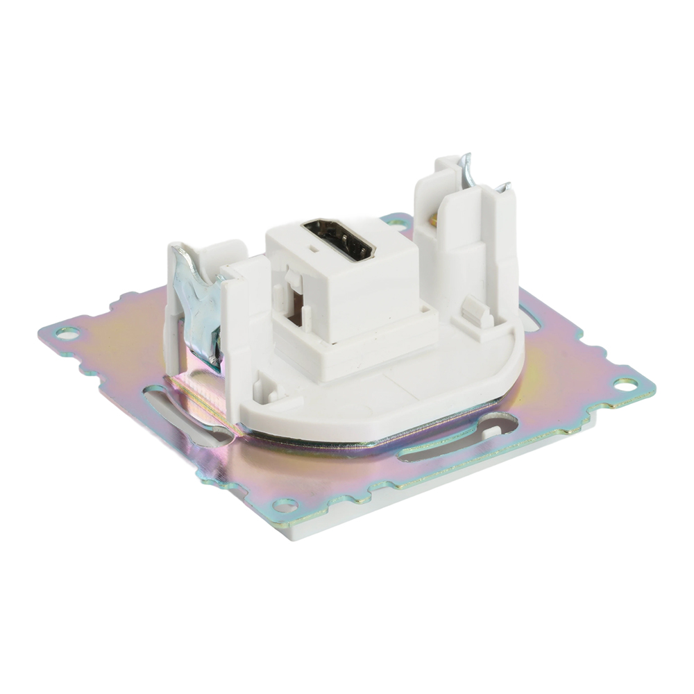 Розетка HDMI 2.1, Type A (механизм), STEKKER GLS00-7118-01, серия Катрин, белый