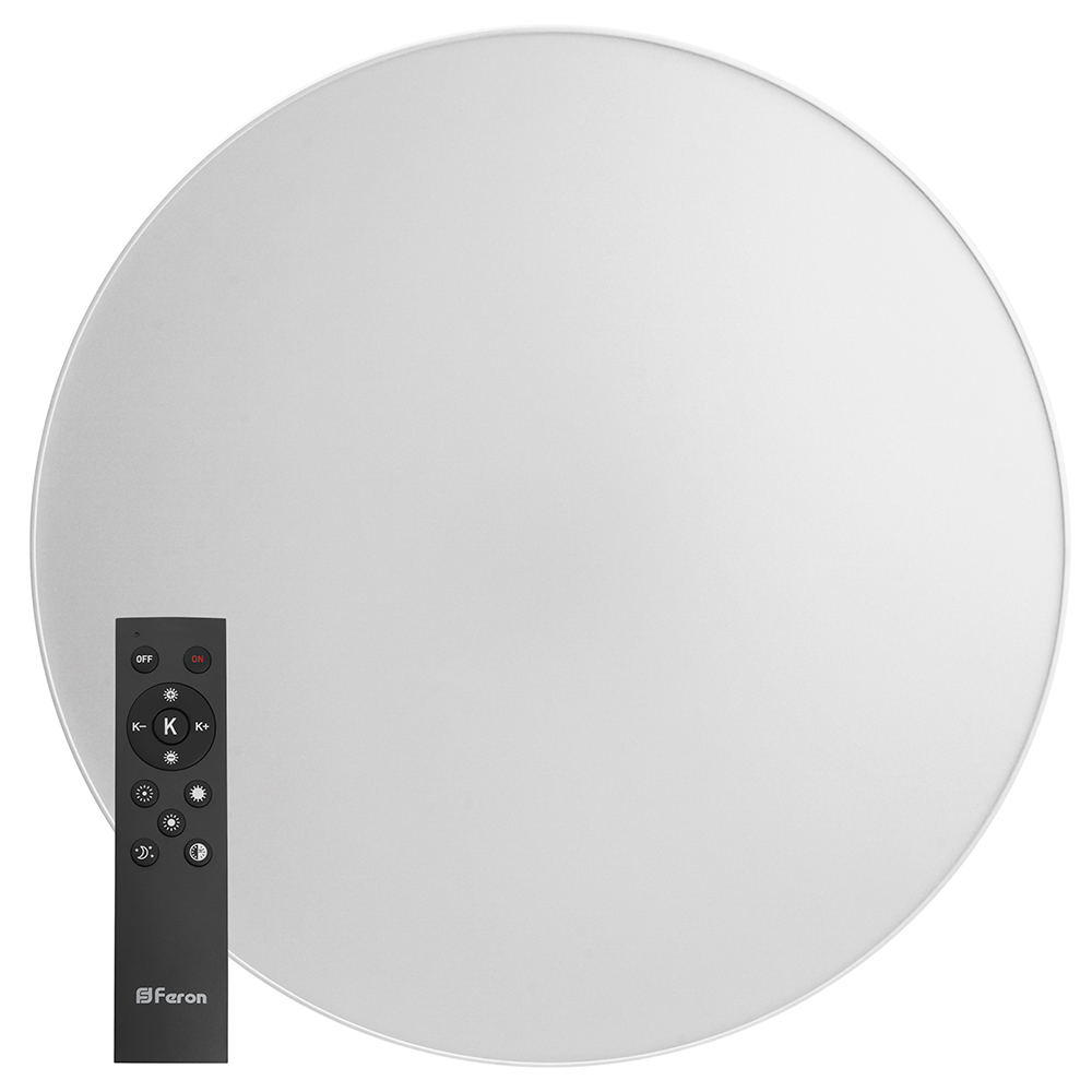 Светодиодный управляемый светильник Feron AL6200 `Simple matte` тарелка 165W 3000К-6500K белый