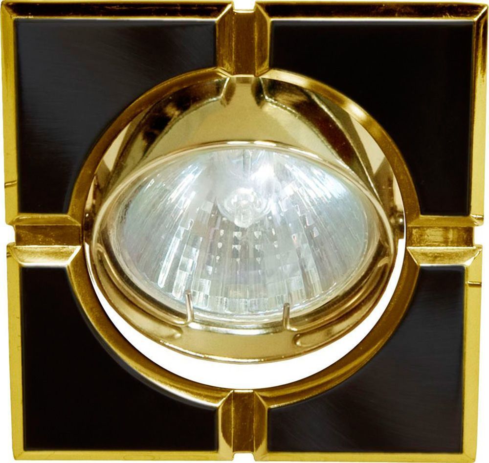 Светильник потолочный MR16 G5.3 черный-золото Feron 17662 17662
