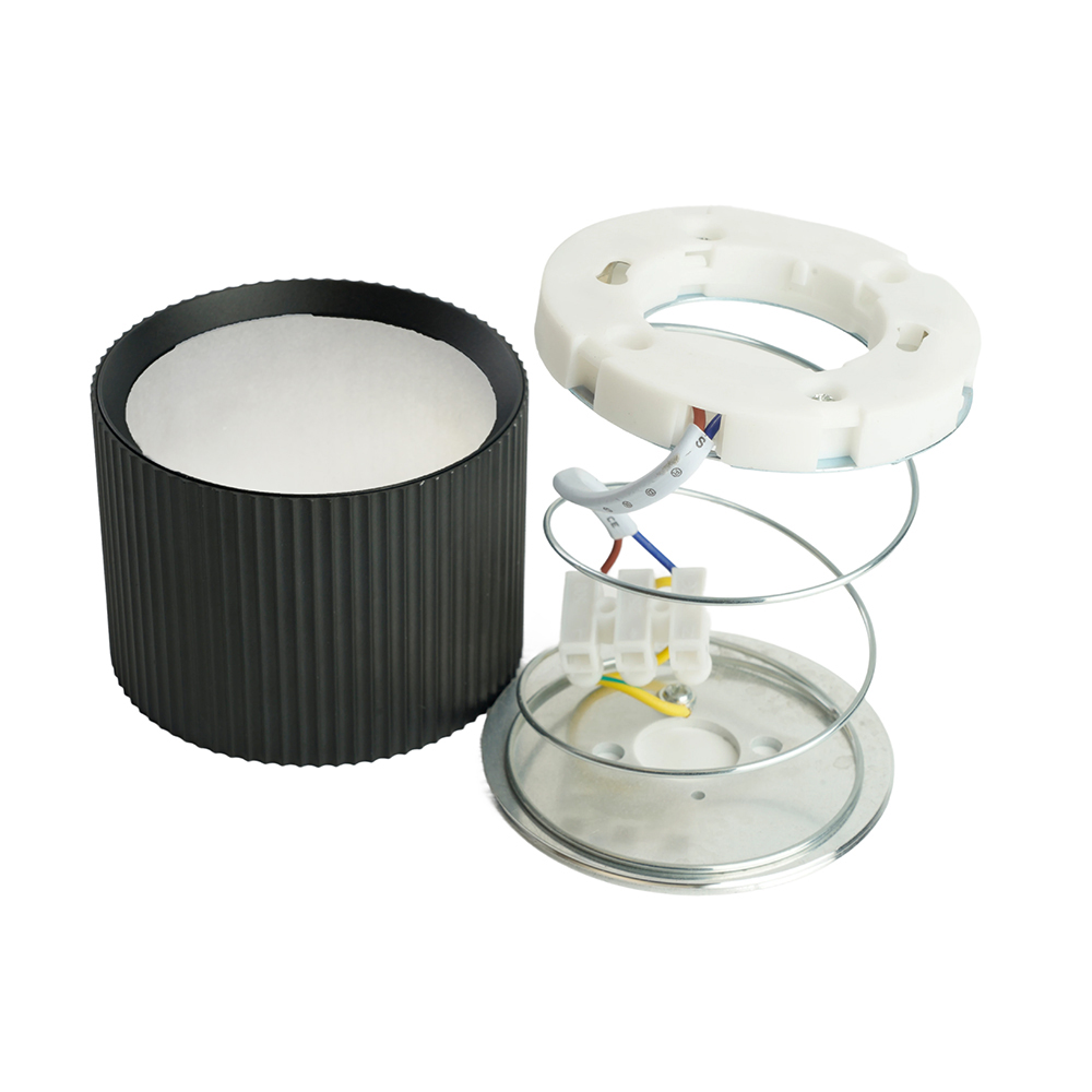 Светильник потолочный Feron HL458  Barrel ARIA 12W, 230V, GX53, черный