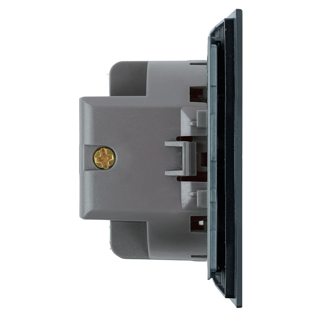 Выключатель 1-клавишный (механизм), STEKKER, 250В, 10А, серия Мия, RSW10-3103-05, черный бархат