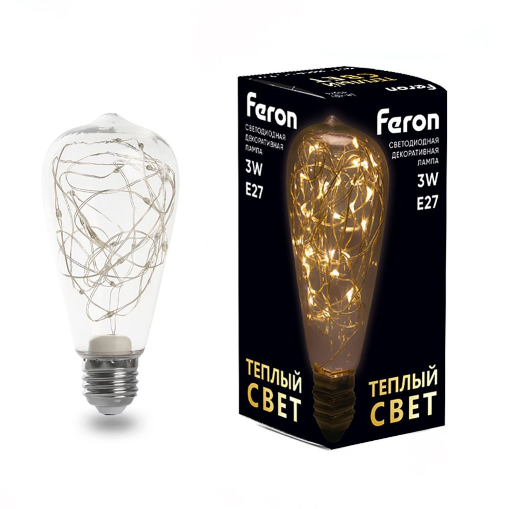 Лампа светодиодная Feron LB-380 E27 3W 230V 2700K