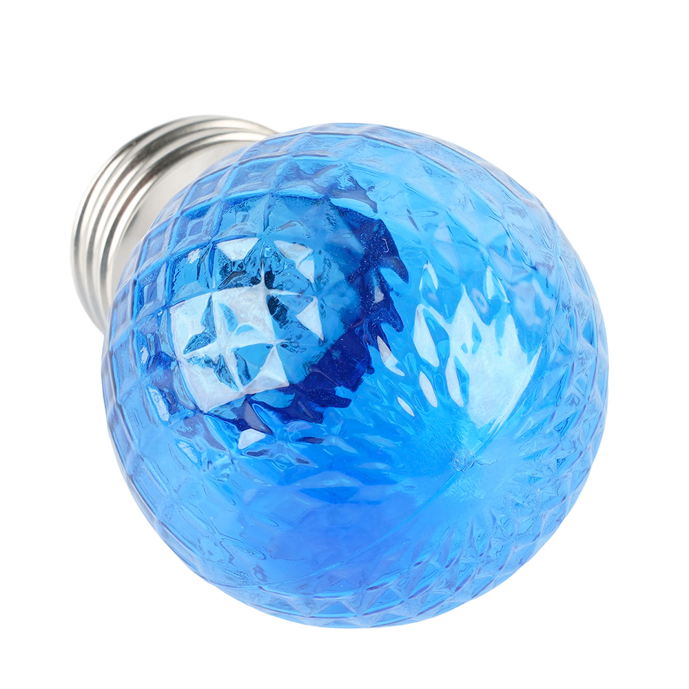 Лампа светодиодная Feron LB-385 Шарик синий прозрачный E27 1W 230V