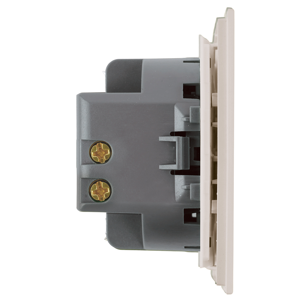 Переключатель 1-клавишный (механизм), STEKKER, 250В, 10A, серия Мия, RSW10-3105-08, пудровый жемчуг