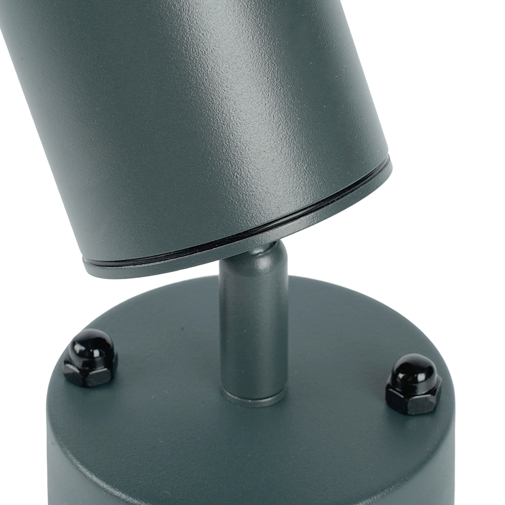 Светильник садово-парковый Feron DH1704, на стену, GU10 230V 35w, серый (на стену)