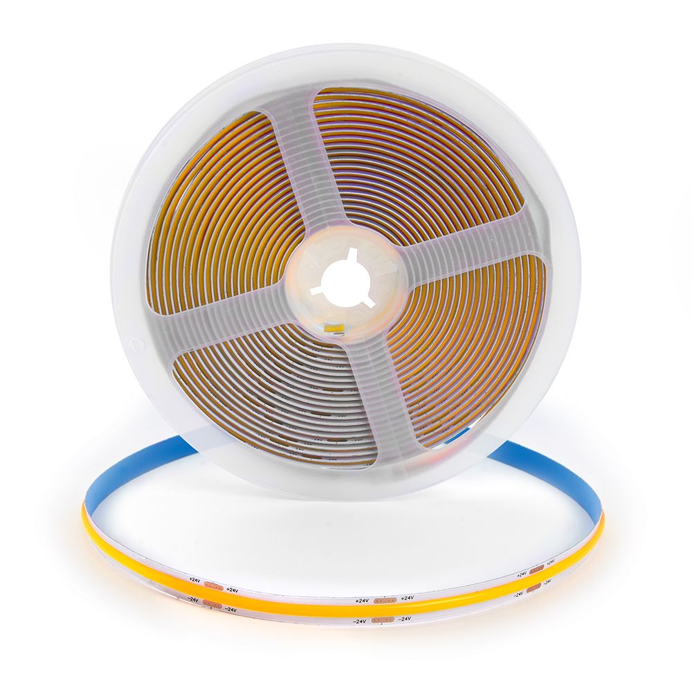 Светодиодная COB лента Feron LS530, 512SMD(2110) 12Вт/м 24V 5000*10*1.8мм 4000К IP20