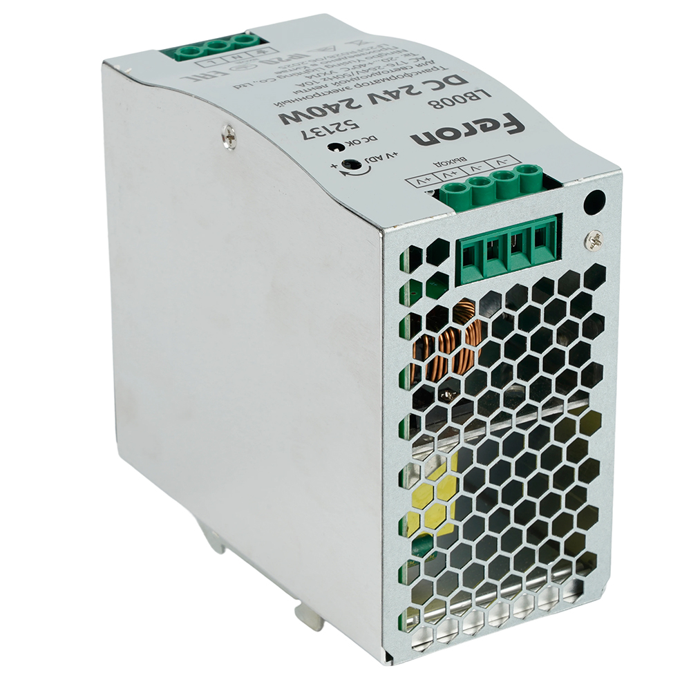 Трансформатор электронный для светодиодной ленты и оборудования на DIN-рейку 240W 24V 63*125.5*113мм IP20, LB008