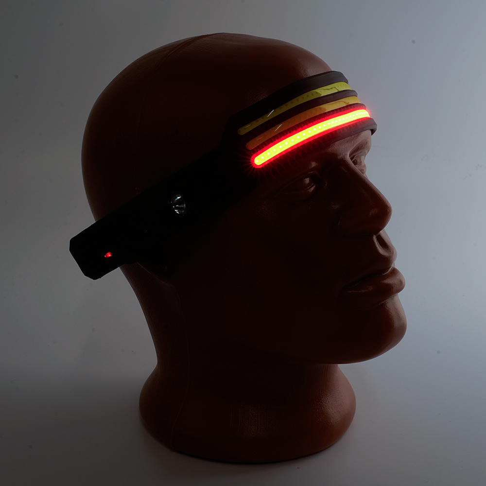 Фонарь налобный FERON TH2316 c аккумулятором 5W, 1200mAh IP44, USB type-C, ABS пластик, резина