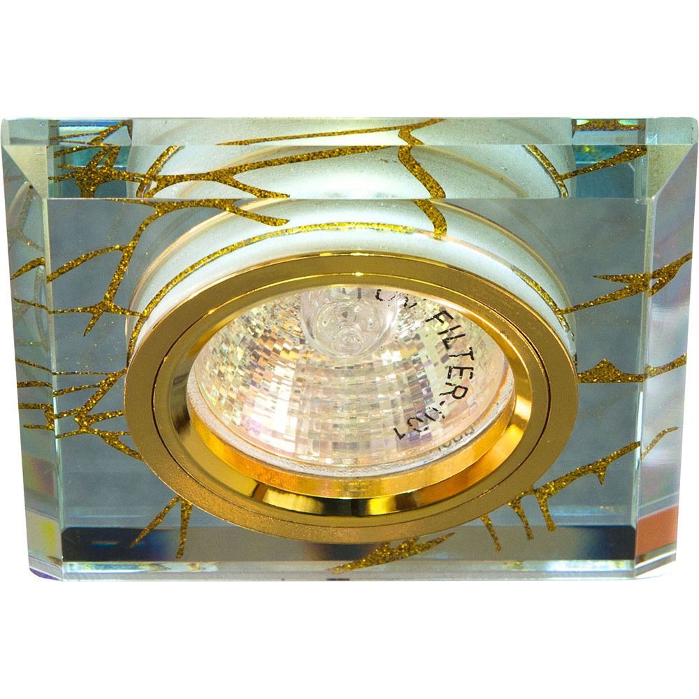 Светильник потолочный MR16 G5.3 прозрачный-золото Feron 28296 28296