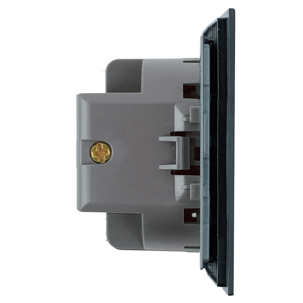 Выключатель 1-клавишный самовозвратный (механизм), STEKKER, 250В, 10А, серия Мия, RSW10-3112-05, черный бархат