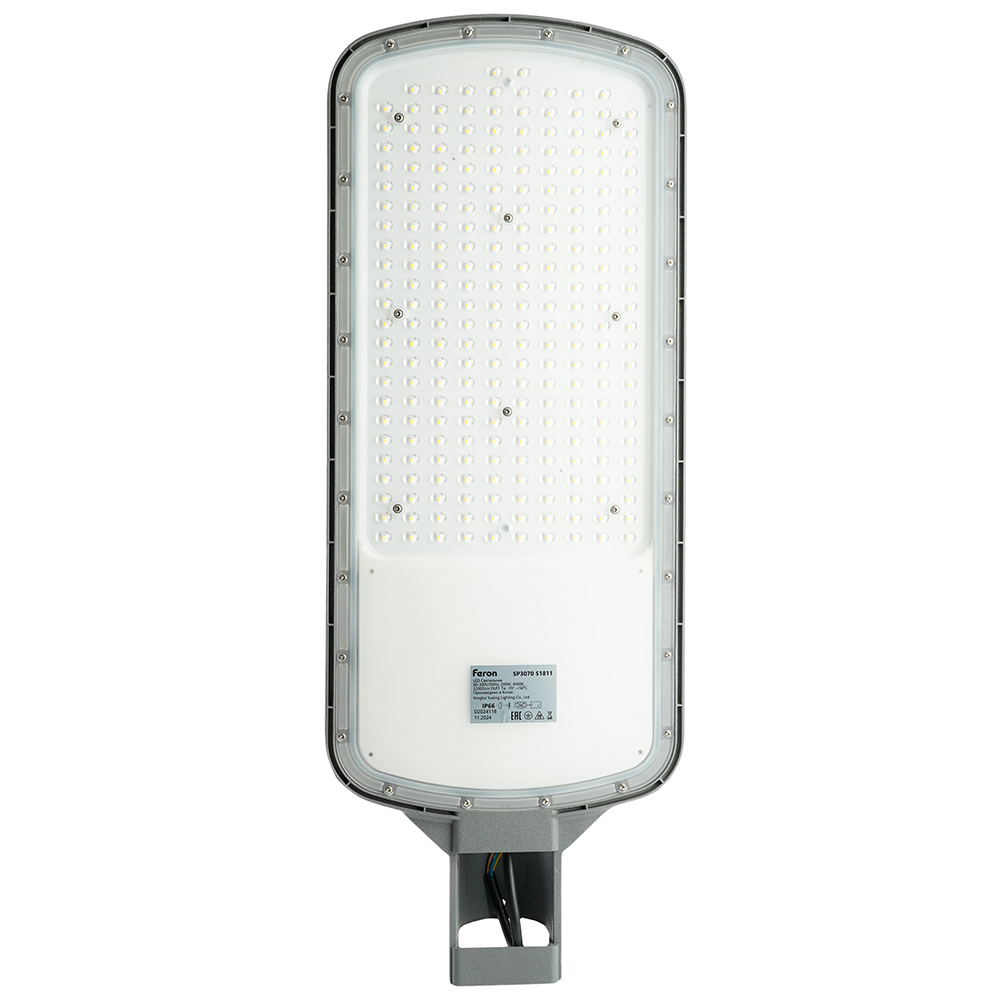 Светодиодный уличный консольный светильник Feron SP3070 200W 4000K AC90-300V, серый Светодиодный уличный консольный светильник Feron SP3070 200W 4000K AC90-300V, серый