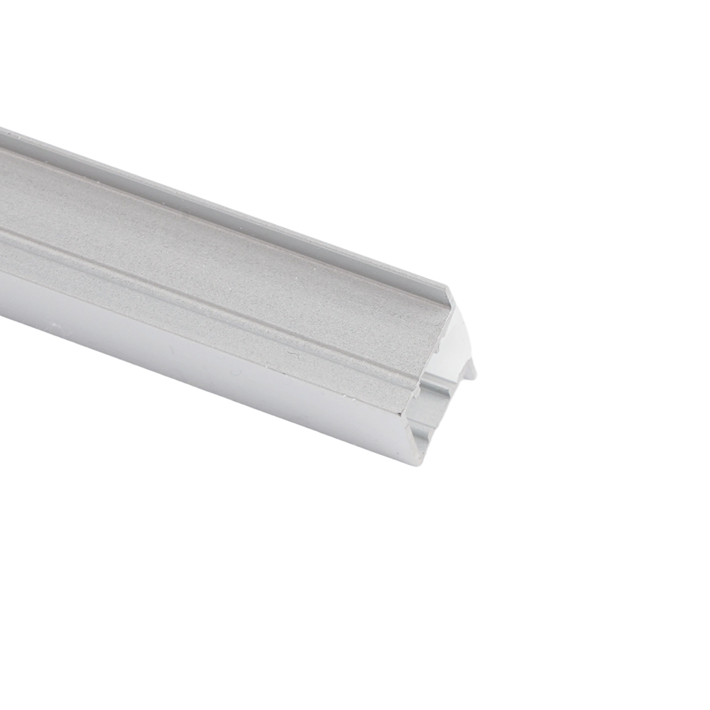 Профиль алюминиевый встраиваемый 10х17мм, серебро, CAB244( в комплекте с матовым экраном, 2 заглушками, 4 крепежами) FERON