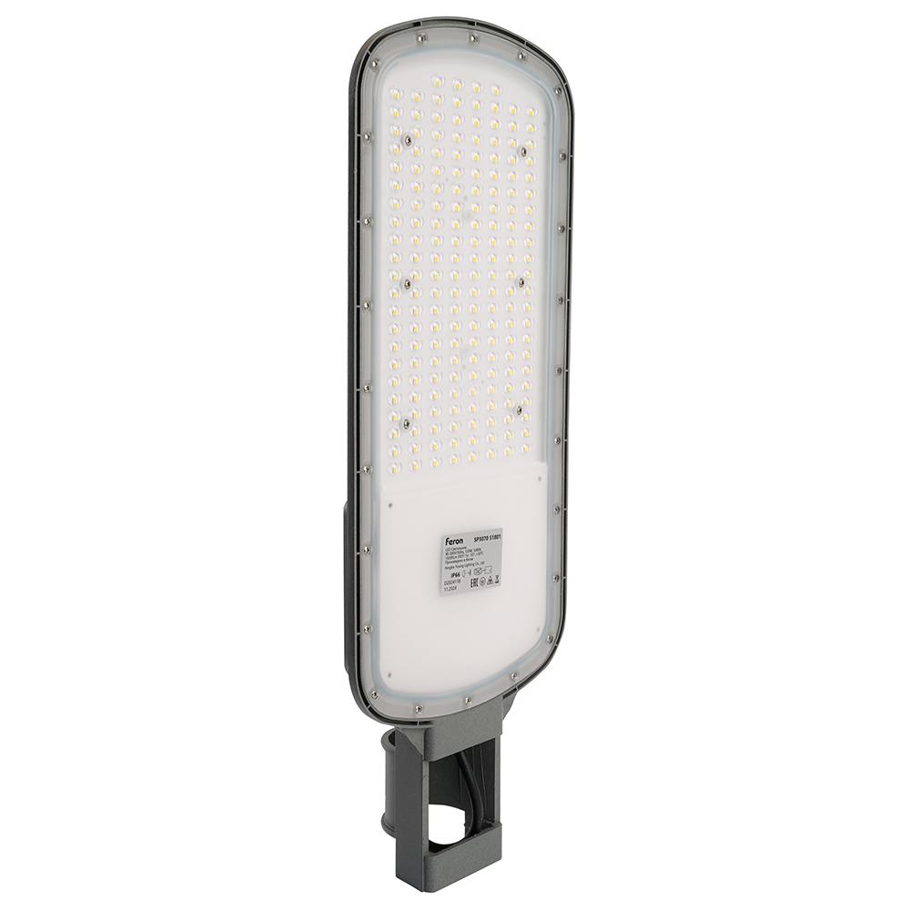 Светодиодный уличный консольный светильник Feron SP3070 120W 5000K AC90-300V, серый